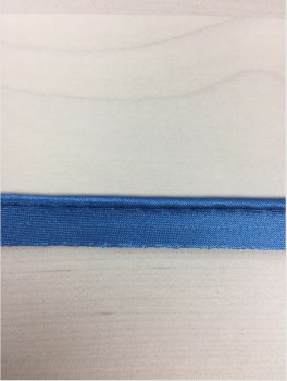 Paspelband unelastisch - Satin - blau - 10 mm